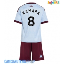 Camisa de time de futebol Aston Villa Boubacar Kamara #8 Replicas 3º Equipamento Infantil 2026-27 Manga Curta (+ Calças curtas)